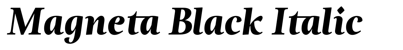 Magneta Black Italic